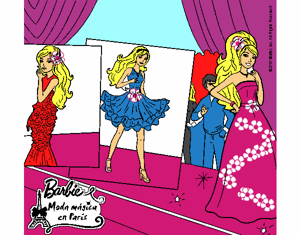 Barbie, desfilando por la pasarela