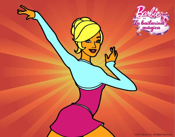 Barbie en postura de ballet