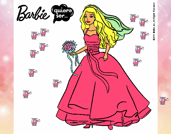 Barbie vestida de novia