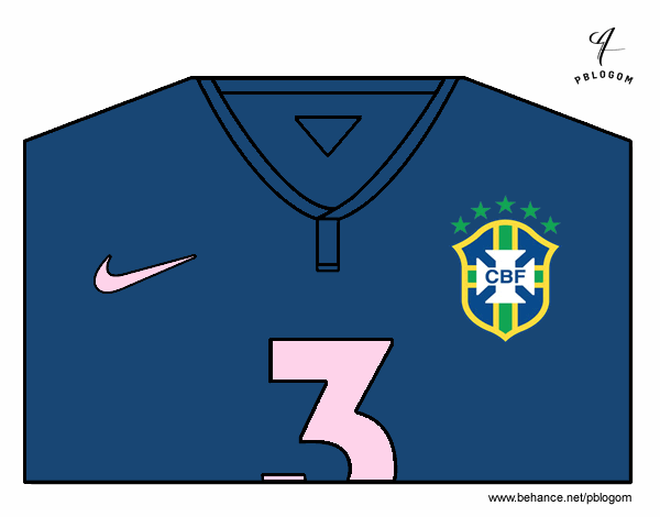 Camiseta del mundial de fútbol 2014 de Brasil