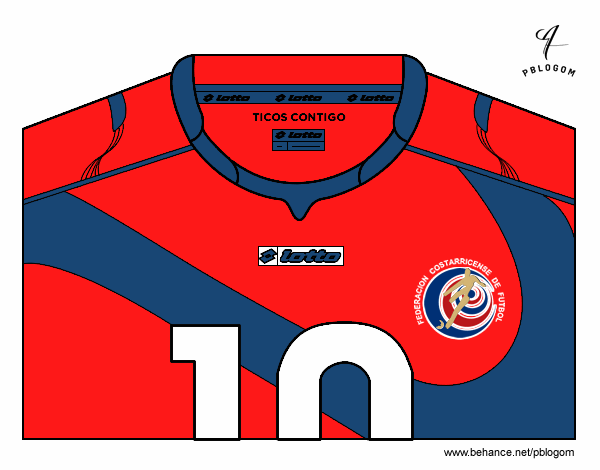 Camiseta del mundial de fútbol 2014 de Costa Rica