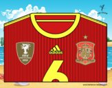 Camiseta del mundial de fútbol 2014 de España