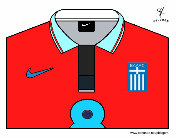 Camiseta del mundial de fútbol 2014 de Grecia