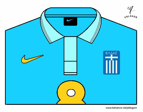 Camiseta del mundial de fútbol 2014 de Grecia