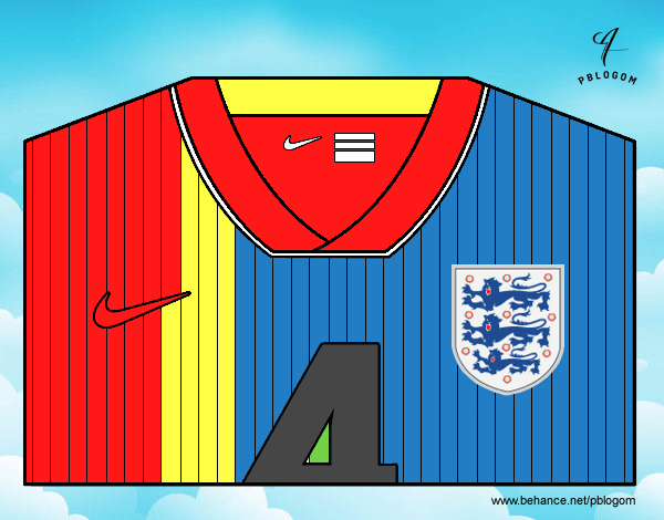 Camiseta del mundial de fútbol 2014 de Inglaterra