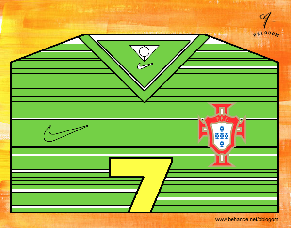 Camiseta del mundial de fútbol 2014 de Portugal