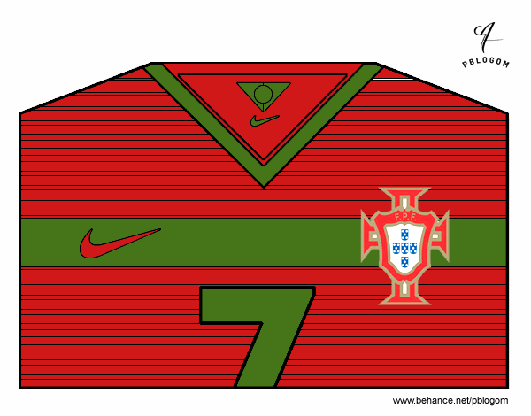 Camiseta del mundial de fútbol 2014 de Portugal