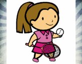 Dibujo Chica tenista pintado por Sachiko468