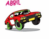 Dibujo Coche muscle car pintado por abril2303