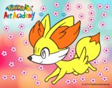 Fennekin corriendo