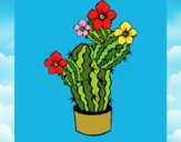 Dibujo Flores de cactus pintado por nirvanna