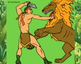 Gladiador contra león