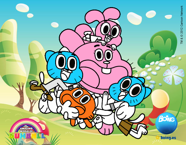 Gumball y amigos contentos