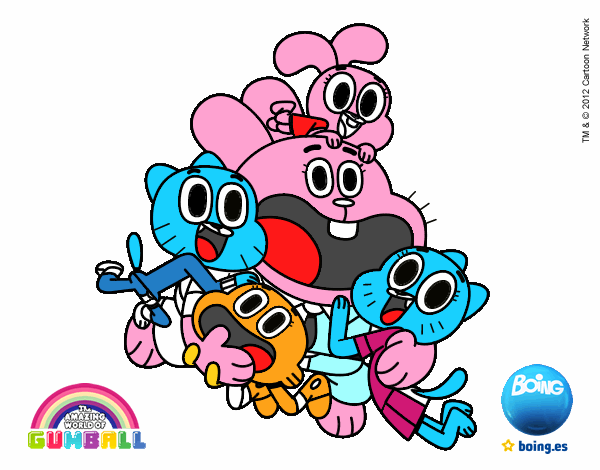 Gumball y amigos contentos