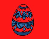 Dibujo Huevo de Pascua con Rombos pintado por amalia