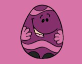 Dibujo Huevo de pascua feliz pintado por amalia