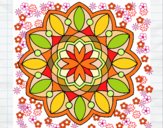 Dibujo Mandala 3 pintado por Finys