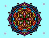 Dibujo Mandala para meditar pintado por nirvanna