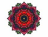 Dibujo Mandala para relajarse pintado por akeelah1