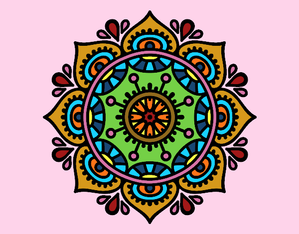 Dibujo Mandala para relajarse pintado por nirvanna