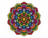 Dibujo Mandala pétalos de flor pintado por Ambarella