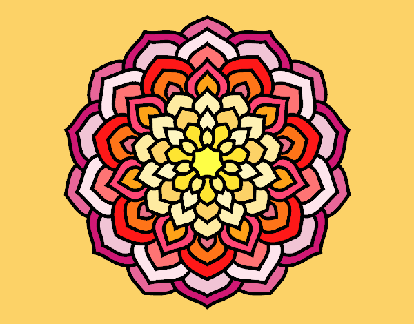 Mandala pétalos de flor