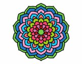 Dibujo Mandala pétalos de flor pintado por esmerlyn