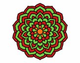 Dibujo Mandala pétalos de flor pintado por esmerlyn