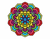 Dibujo Mandala pétalos de flor pintado por GriseldaXD