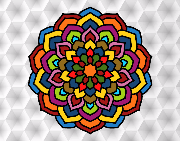 Mandala pétalos de flor