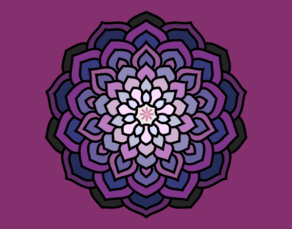 Mandala pétalos de flor