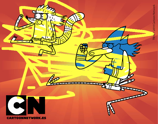 Mordecai y Rigby karatekas