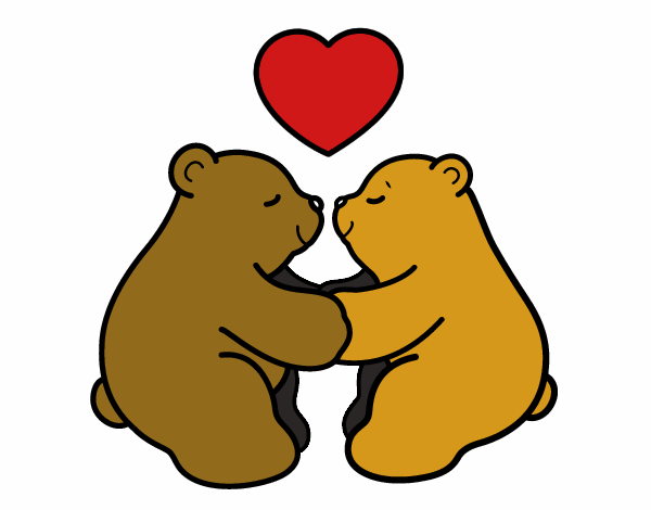 osos enamorados.
