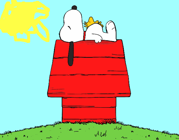 Snoopy durmiendo