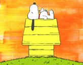 Snoopy durmiendo