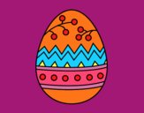 Dibujo Un huevo de Pascua pintado por padme