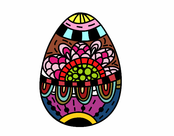 Un huevo de Pascua floral