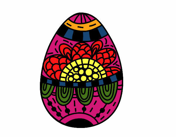 Un huevo de Pascua floral