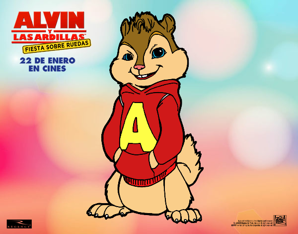 Dibujo De Alvin De Alvin Y Las Ardillas Pintado Por En Dibujos Net El D A A Las