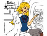 Dibujo Barbie llega a París pintado por sofilunik