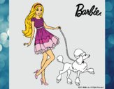 Dibujo Barbie paseando a su mascota pintado por sofilunik