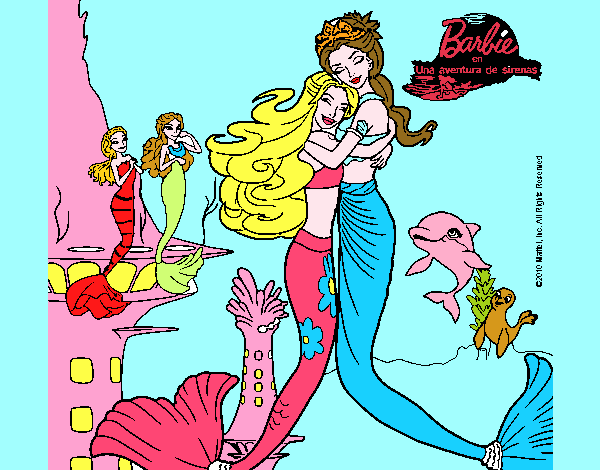 Barbie sirena y la reina sirena