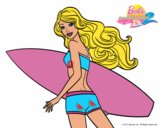 Barbie surfera