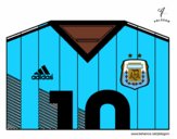 Camiseta del mundial de fútbol 2014 de Argentina