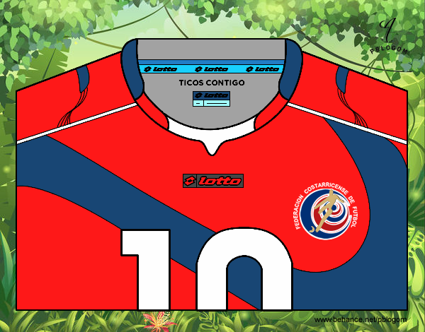 Camiseta del mundial de fútbol 2014 de Costa Rica