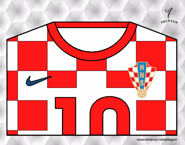 Camiseta del mundial de fútbol 2014 de Croacia