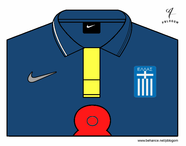 Camiseta del mundial de fútbol 2014 de Grecia