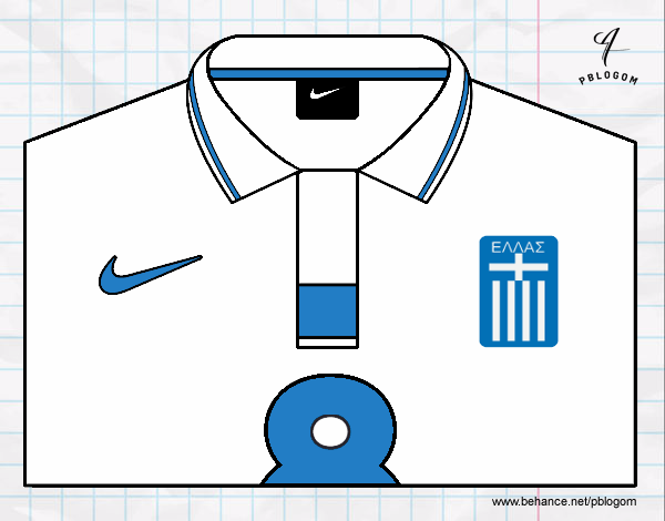 Camiseta del mundial de fútbol 2014 de Grecia