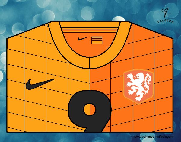 Camiseta del mundial de fútbol 2014 de Holanda