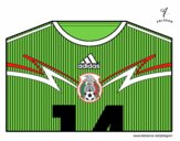 Camiseta del mundial de fútbol 2014 de México